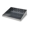 Triton Products 12 In. W x 10 In. D Silver Epoxy Coated LocBoard Steel Shelf with 6 Holes for Garment Hangers 56120-SLV